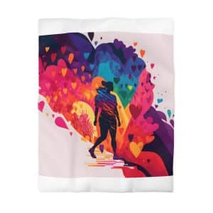 Love Colored Microfiber Duvet Cover